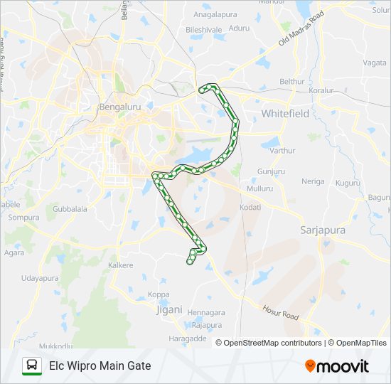505E FLYOVER Bus Line Map