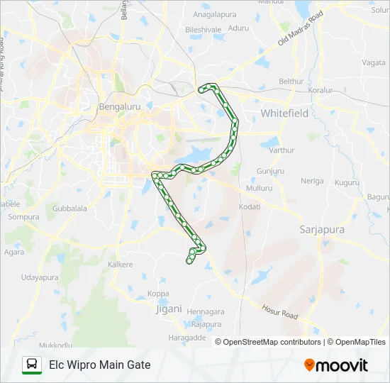 505E FLYOVER Bus Line Map