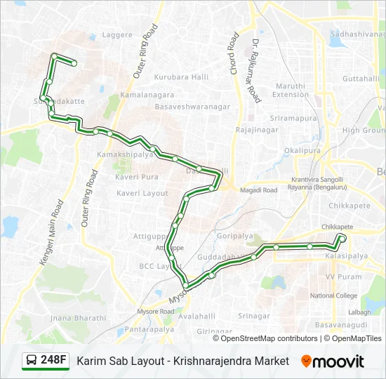 248F Bus Line Map