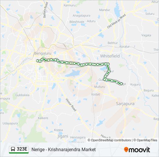 323E bus Line Map