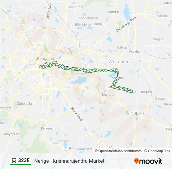 323E Bus Line Map