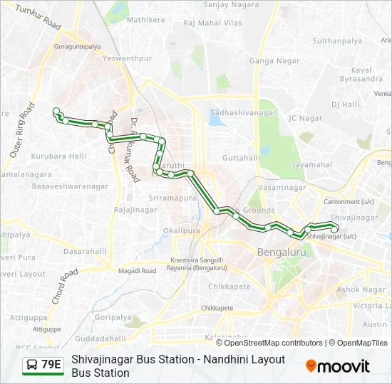 79E Bus Line Map