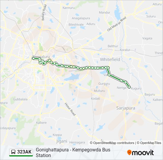 323AK bus Line Map