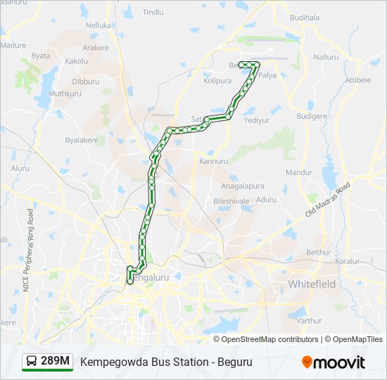 289M bus Line Map