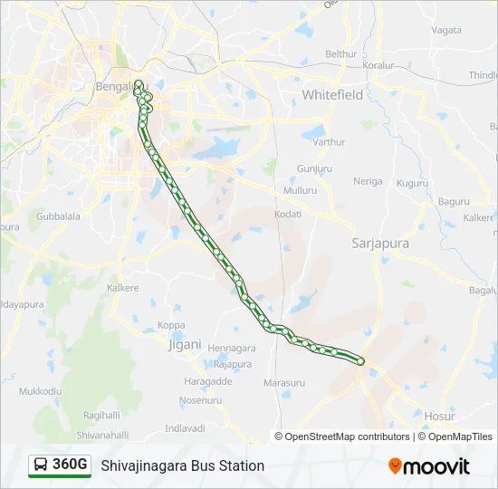 360G Bus Line Map