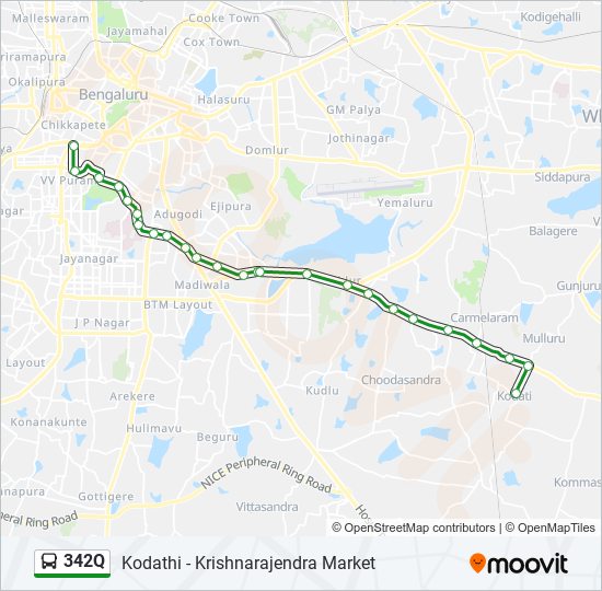 342q Route: Schedules, Stops & Maps - Kodathi (Updated)