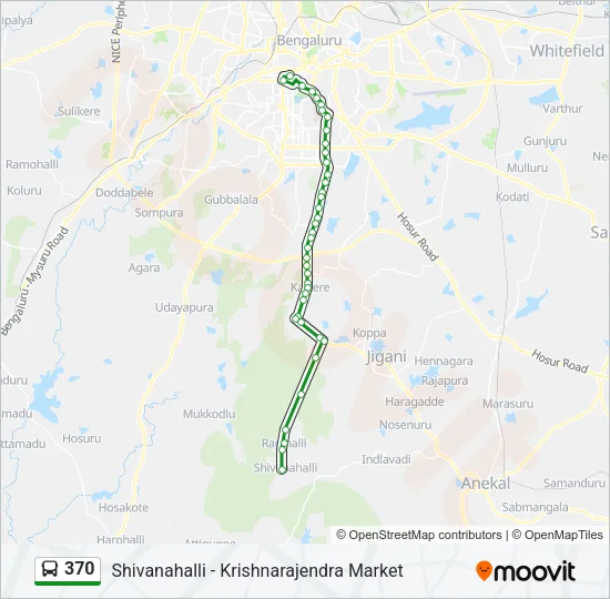 370 Bus Line Map