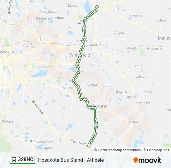 328HC Bus Line Map