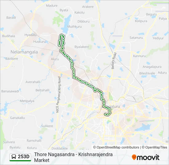 253D Bus Line Map