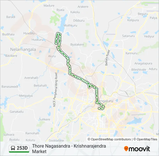 253D Bus Line Map