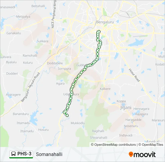 PHS-3 Bus Line Map