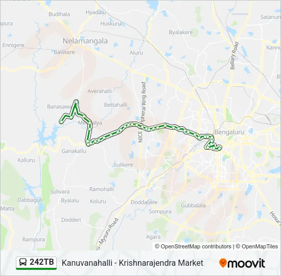 242TB Bus Line Map