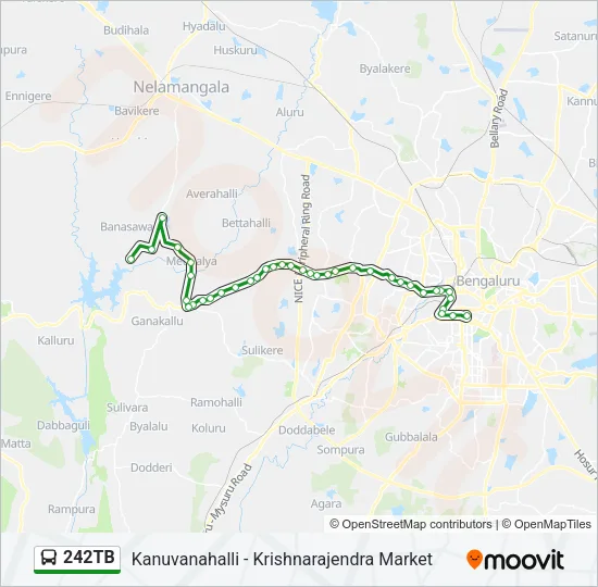 242TB Bus Line Map