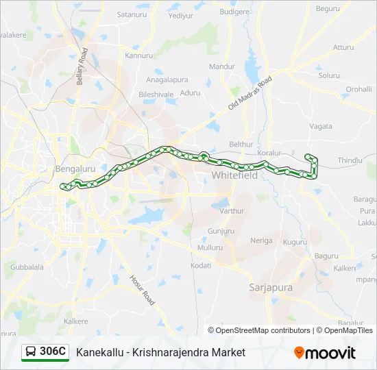 306C Bus Line Map