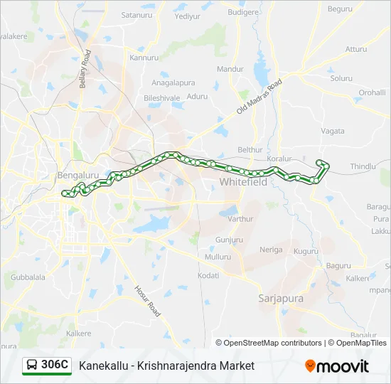 306C Bus Line Map