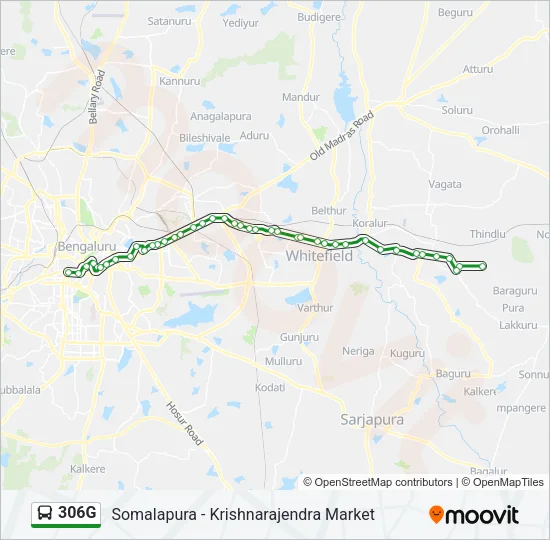 306G Bus Line Map