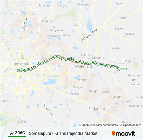 306G Bus Line Map