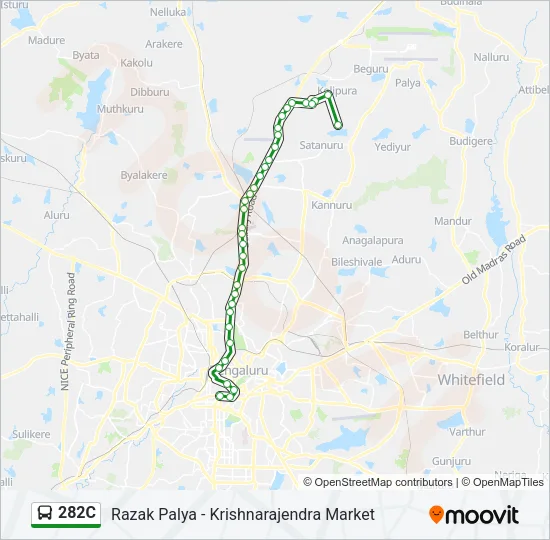 282C Bus Line Map