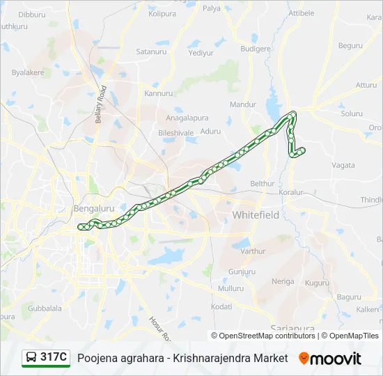 317C Bus Line Map
