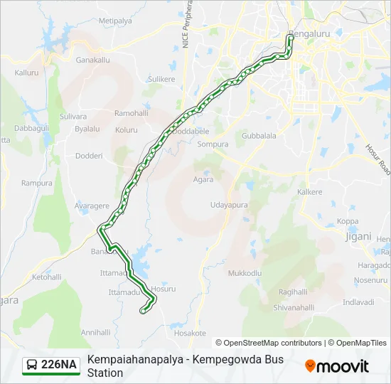 226NA Bus Line Map