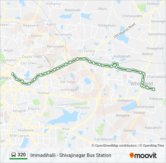 320 Bus Line Map