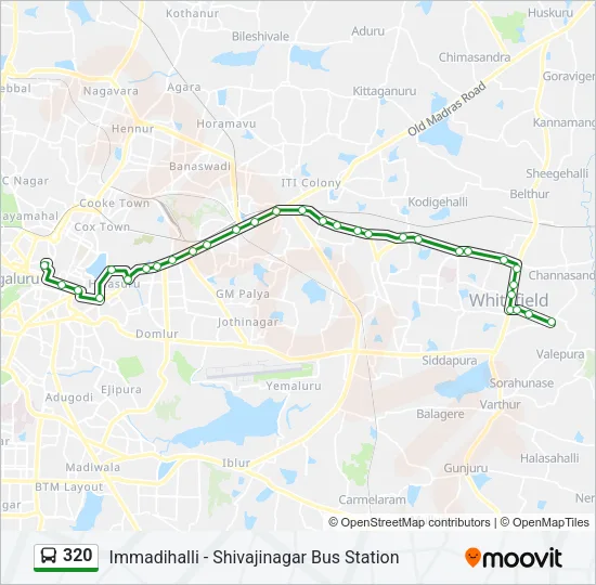 320 Bus Line Map