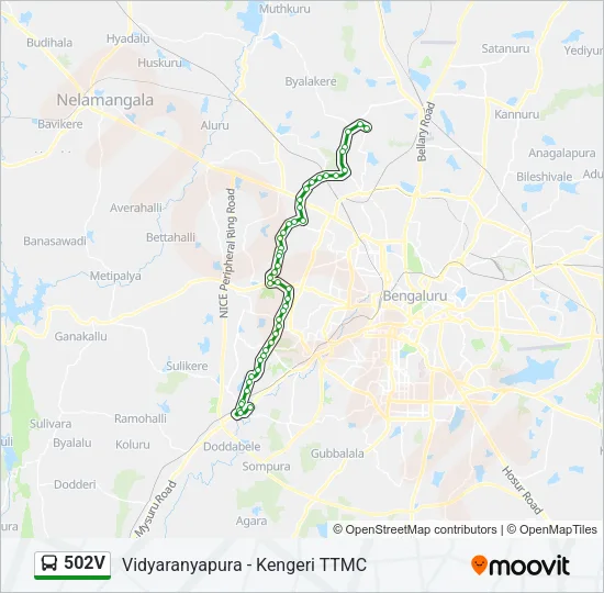 502V Bus Line Map