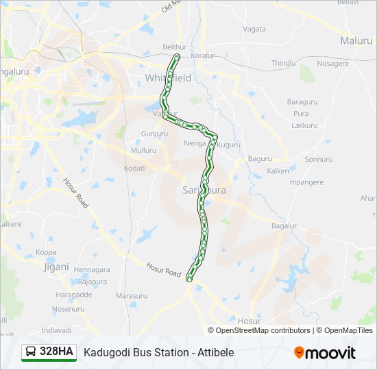 Attibele From My Location 328Ha Route: Schedules, Stops & Maps - Attibele Bus Stand (Updated)