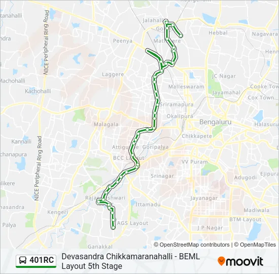 401RC Bus Line Map