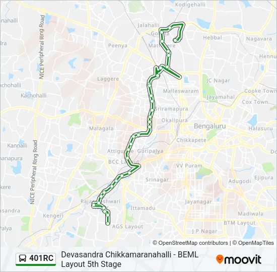 401RC Bus Line Map