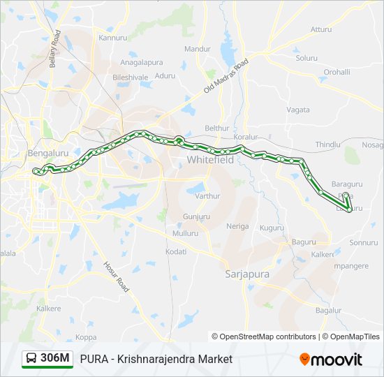 306M bus Line Map