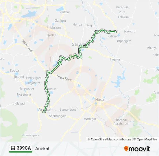 399CA Bus Line Map
