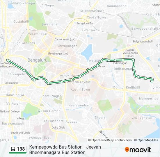 138 Bus Line Map