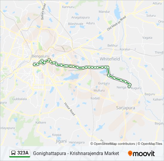 323A bus Line Map