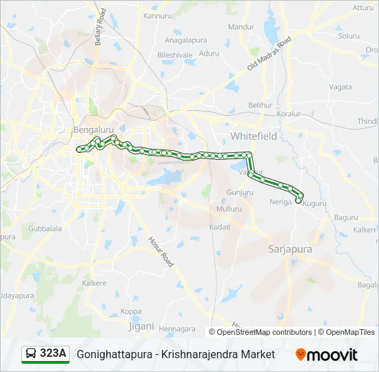 323A Bus Line Map