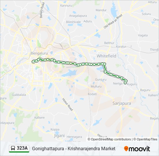 323A bus Line Map