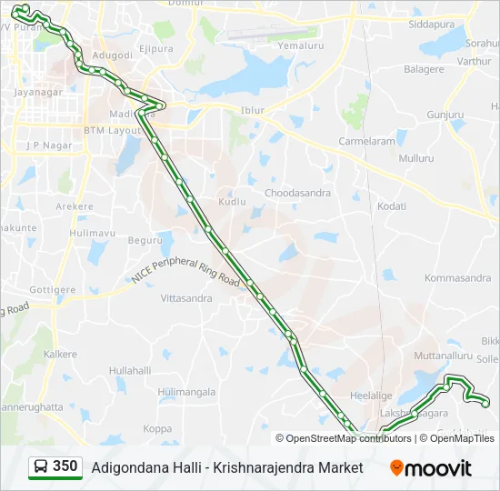 350 Bus Line Map