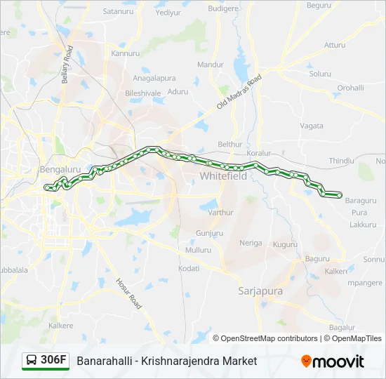306F Bus Line Map
