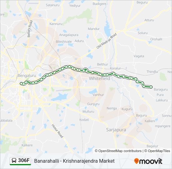 306F Bus Line Map