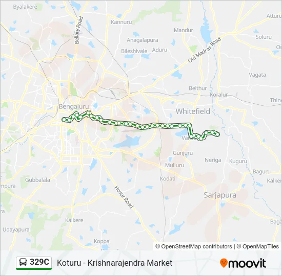 329C Bus Line Map
