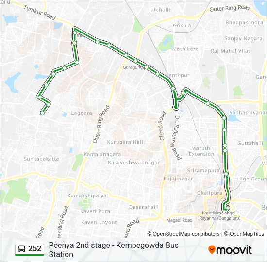 252 Bus Line Map