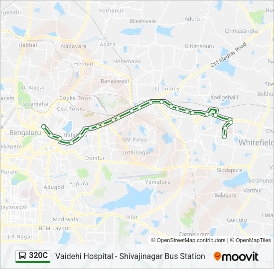 320C Bus Line Map