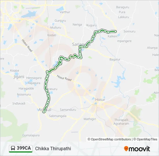 399CA Bus Line Map