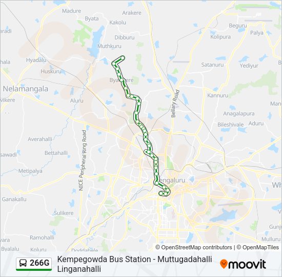 266G bus Line Map