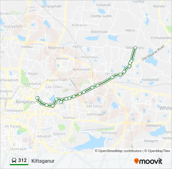 312 Bus Line Map