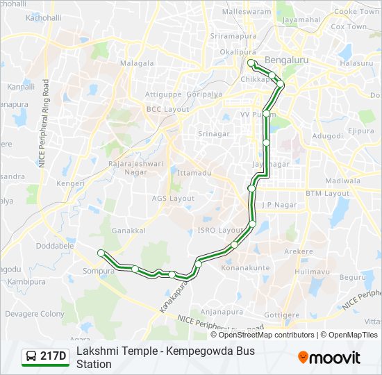 217d Route: Schedules, Stops & Maps - Kempegowda Bus Station (Updated)