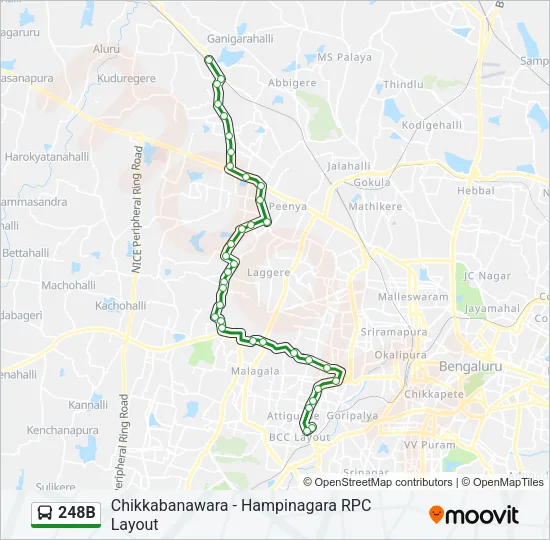 248B Bus Line Map