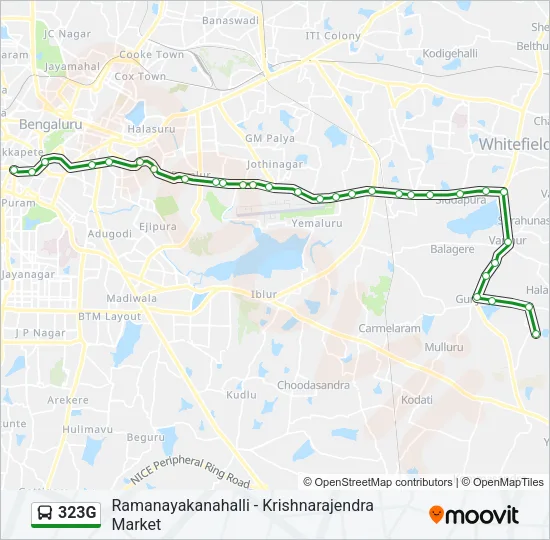 323G Bus Line Map