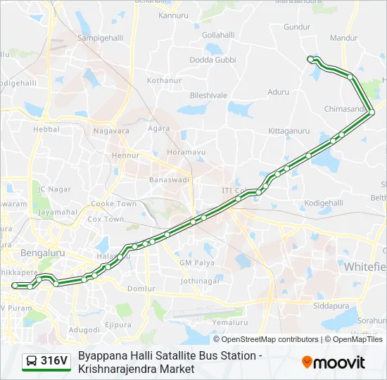 316V Bus Line Map