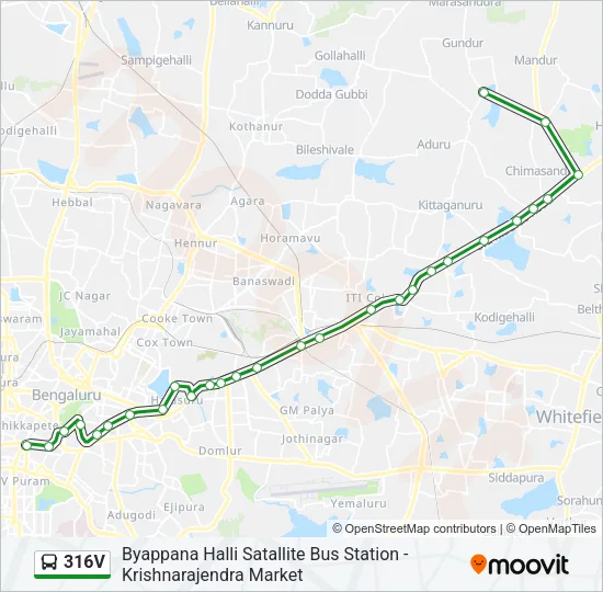 316V Bus Line Map